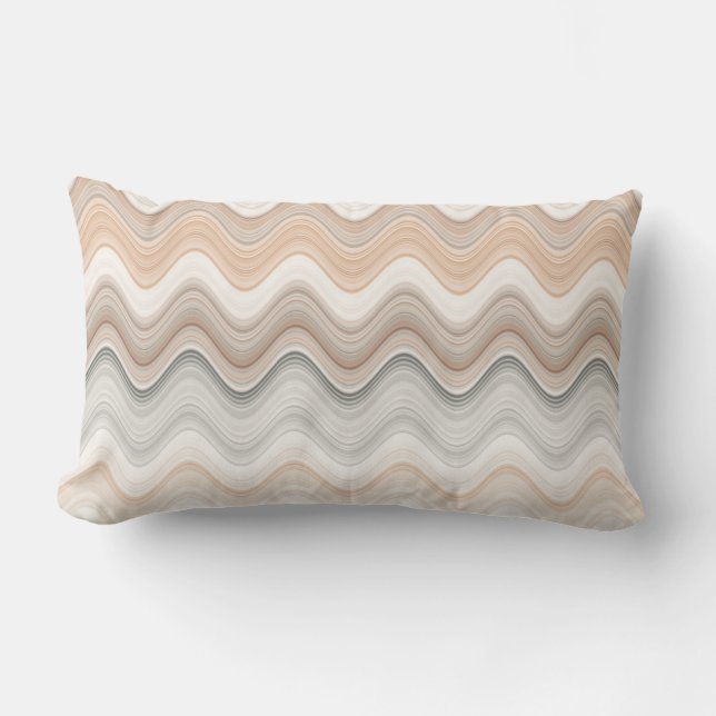 Zigzag Multicolor Pattern  Lumbar Cushion (Front)