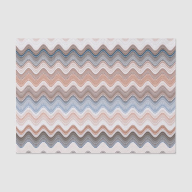 Zigzag Multicolor Pattern  Tissue Paper (Front)