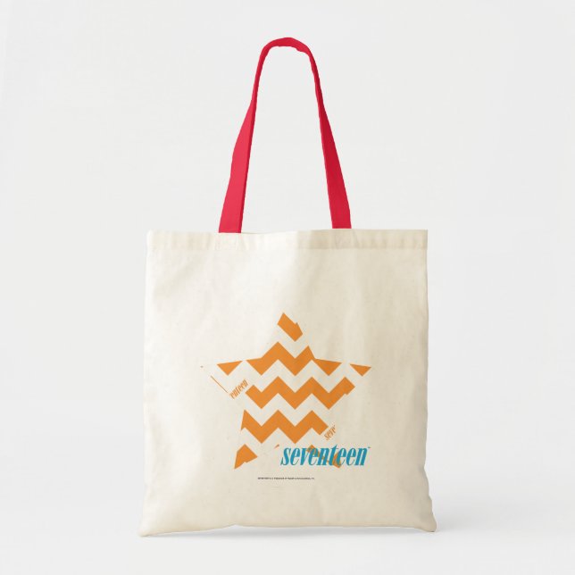 ZigZag Orange 3 Tote Bag (Front)