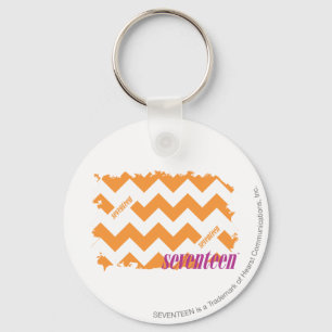 ZigZag Orange 4 Key Ring