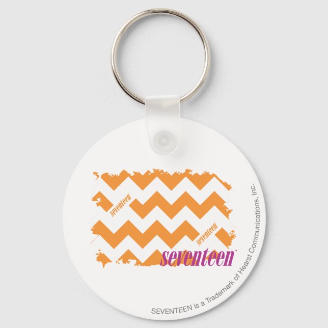 ZigZag Orange 4 Key Ring (Front)