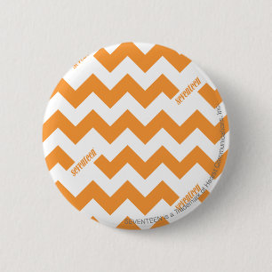 ZigZag Orange 6 Cm Round Badge