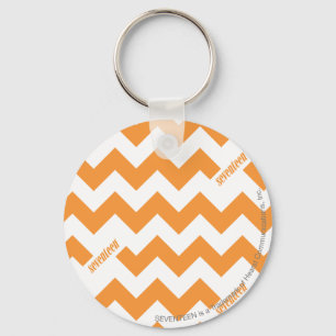 ZigZag Orange Key Ring