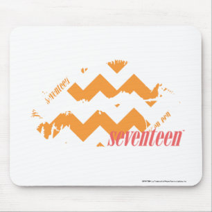ZigZag Orange Mouse Pad