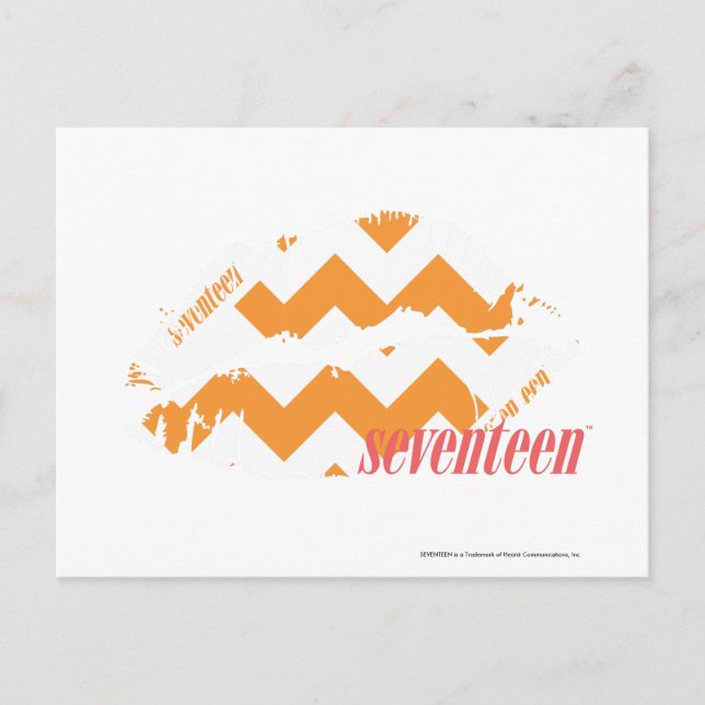 ZigZag Orange Postcard (Front)