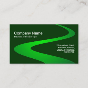 ZigZag Path - Shades of Green Business Card