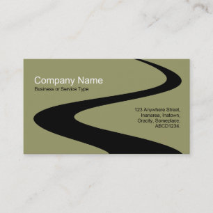 ZigZag Path - Warm Grey 999966 Business Card