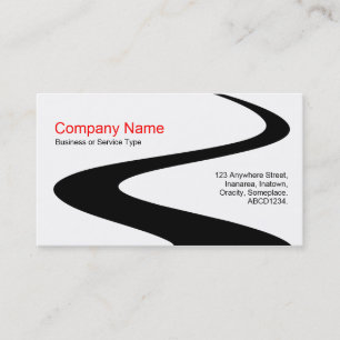 ZigZag Path - White Business Card