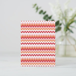 Zigzag pattern 2 postcard