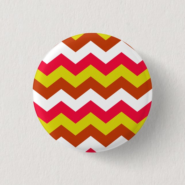 ZIGZAG PATTERN. 3 CM ROUND BADGE (Front)