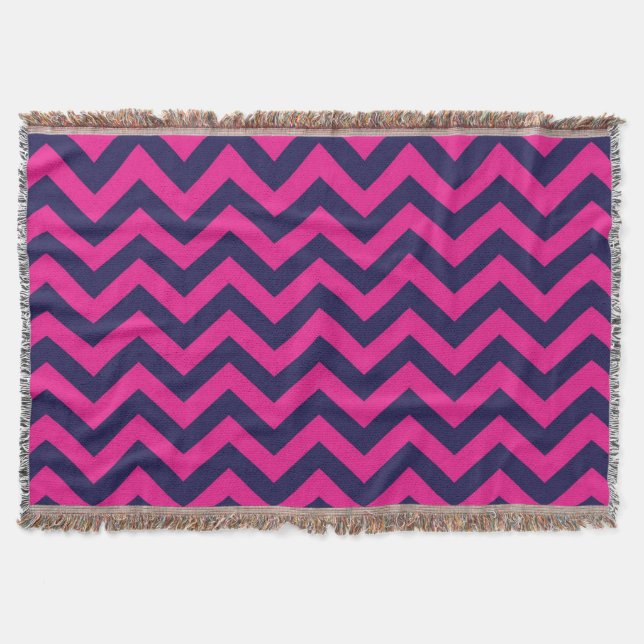 Zigzag pattern 5 throw blanket (Front)