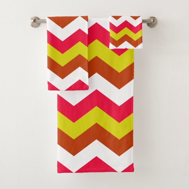 ZIGZAG PATTERN. BATH TOWEL SET (Insitu)