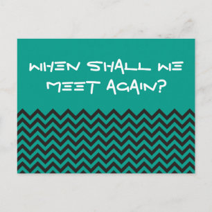 ZIGZAG pattern - black + your background & text Postcard