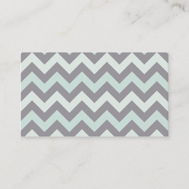 Zigzag pattern business card (Front)