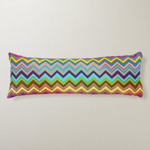ZIGZAG pattern - coloured + your ideas Body Cushion