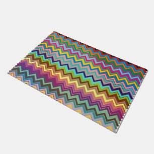 ZIGZAG pattern - coloured + your ideas Doormat