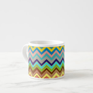 ZIGZAG pattern - coloured + your ideas Espresso Cup