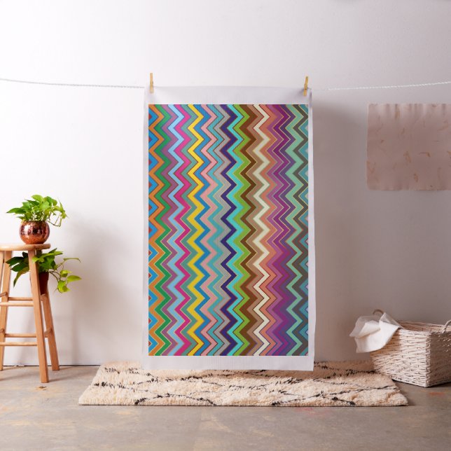 ZIGZAG pattern - coloured + your ideas Fabric (In Situ)