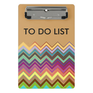 ZIGZAG pattern - coloured + your ideas Mini Clipboard