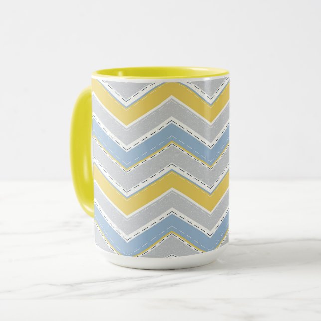 Zigzag pattern  mug (Front Left)