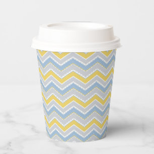 Zigzag pattern paper cups
