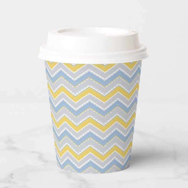 Zigzag pattern  paper cups (Front)