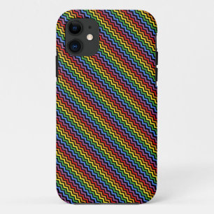 ZigZag Pattern Rainbow iPhone 11 Case