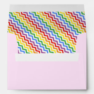 ZigZag Pattern Rainbow Envelope