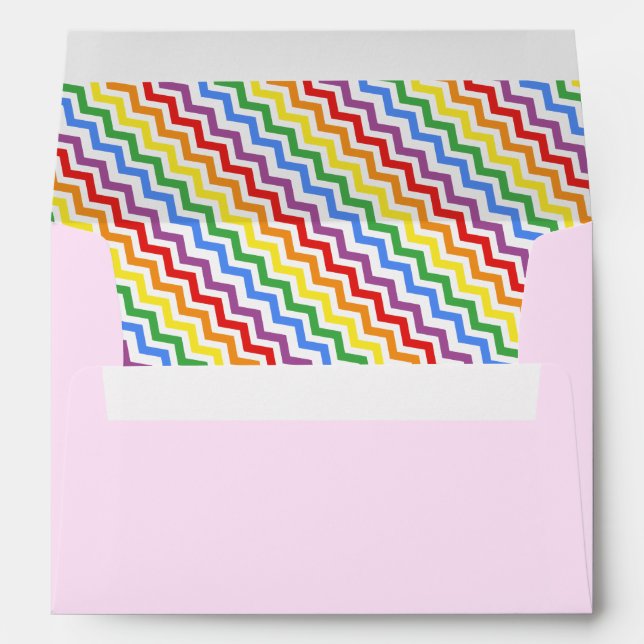 ZigZag Pattern Rainbow Envelope (Back (Bottom))