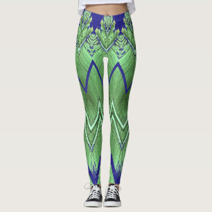Zigzag pattern "Ratti_Creative_Arts" Leggings