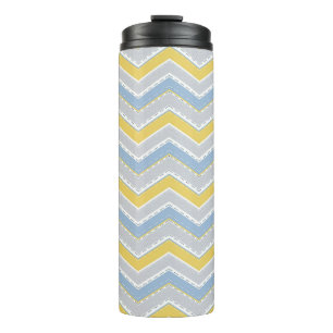 Zigzag pattern thermal tumbler