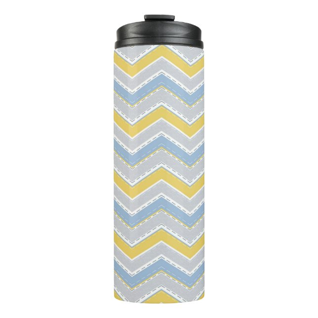 Zigzag pattern  thermal tumbler (Front)