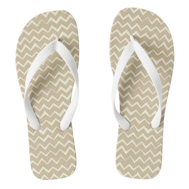 Zigzag pattern thongs (Footbed)