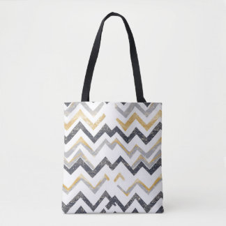 Zigzag Pattern Tote Bag - Stylish and Unique
