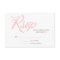 Zigzag Pattern Wedding Response Card