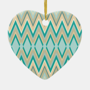 zigzag-phones diagonal ceramic ornament