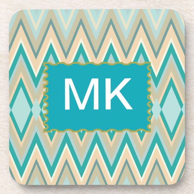 zigzag-phones diagonal coaster (Front)