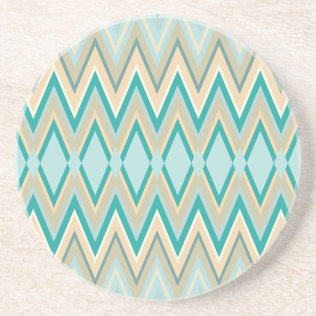 zigzag-phones diagonal coaster (Front)