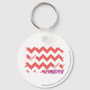 ZigZag Pink 2 Key Ring