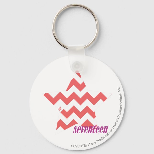 ZigZag Pink 4 Key Ring (Front)