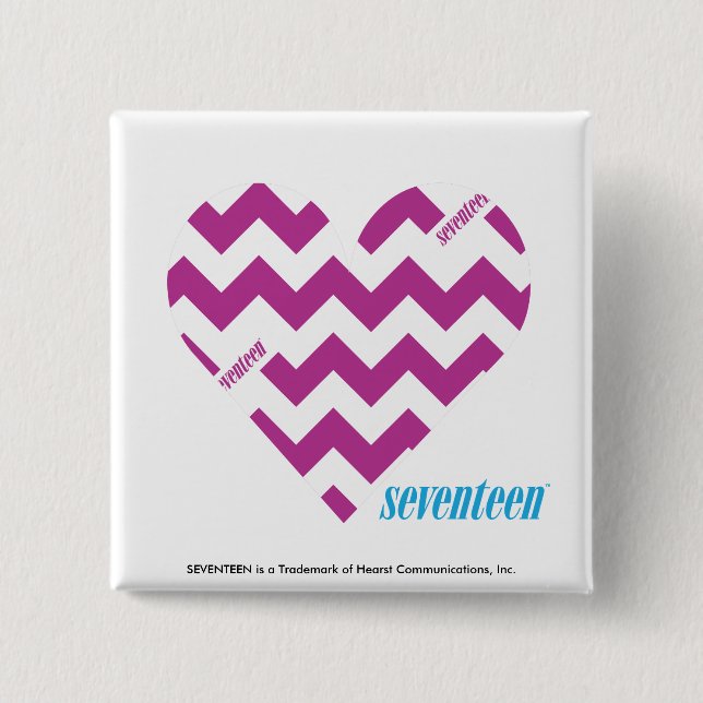 ZigZag Purple 2 15 Cm Square Badge (Front)