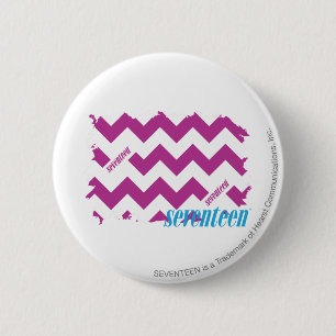 ZigZag Purple 3 6 Cm Round Badge