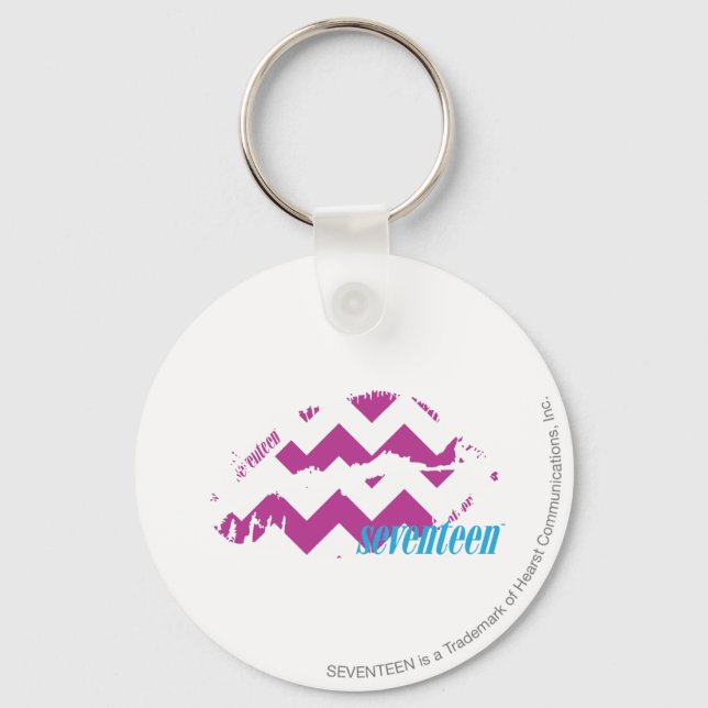 ZigZag Purple Key Ring (Front)