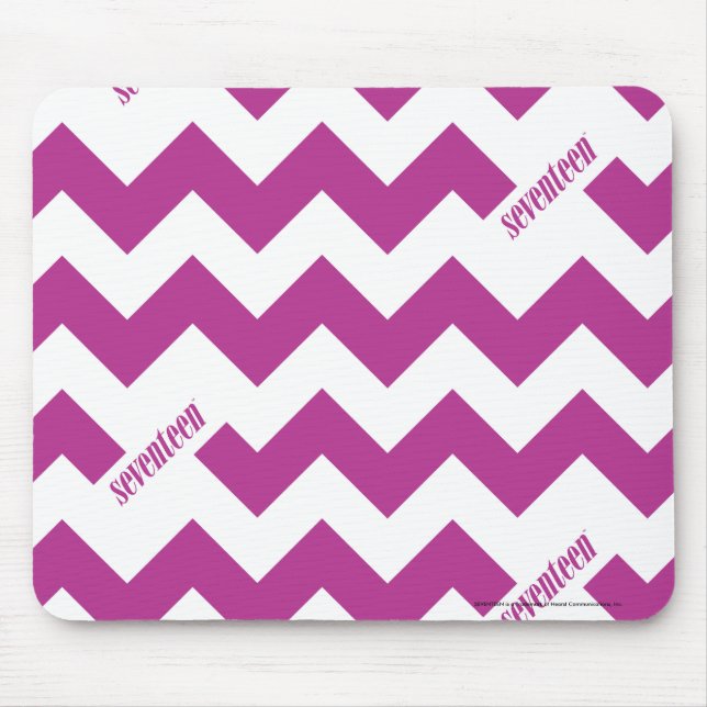 ZigZag Purple Mouse Pad (Front)