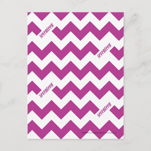 ZigZag Purple Postcard (Front)