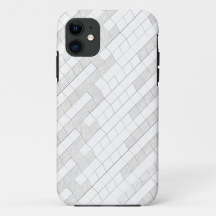 zigzag squares in grey... iPhone 11 case