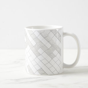 zigzag squares in grey... coffee mug