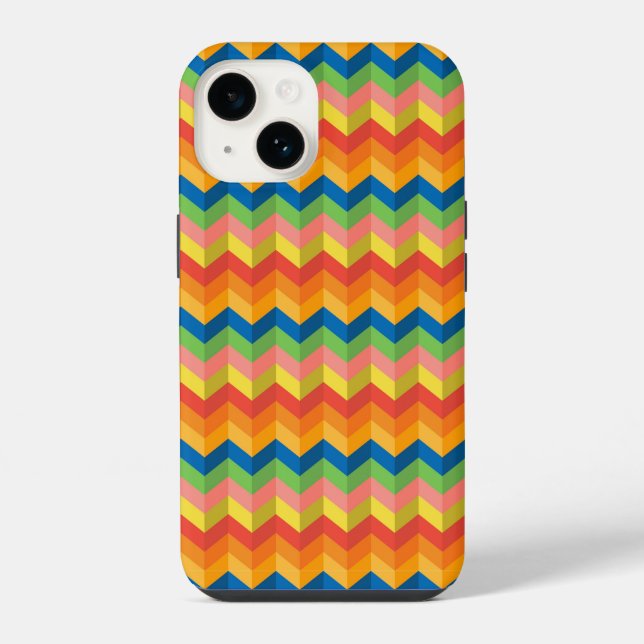 zigzag stripe iPhone case (Back)