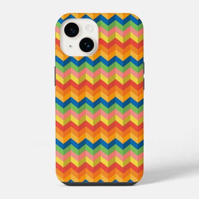zigzag stripe iPhone case (Back)