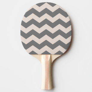 Zigzag Stripe Sandcastle Pink Colour Ping Pong Paddle